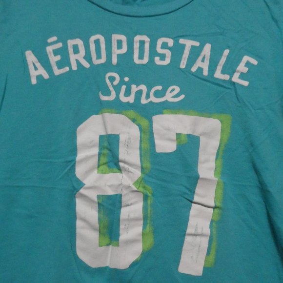 AEROPOSTALE | XL, Extra Large | 100% Cotton | Teal Graphic Tee - Picture 6 of 11